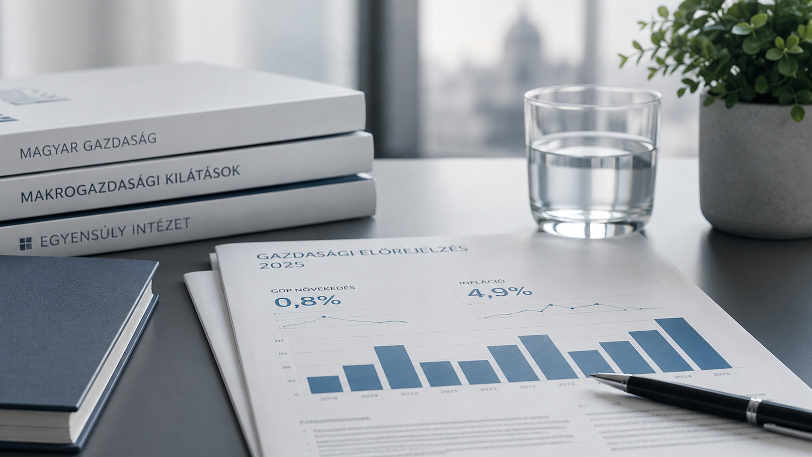 Featured image for “0,8 százalékos gazdasági növekedés és 4,9 százalékos infláció várható 2025-ben”